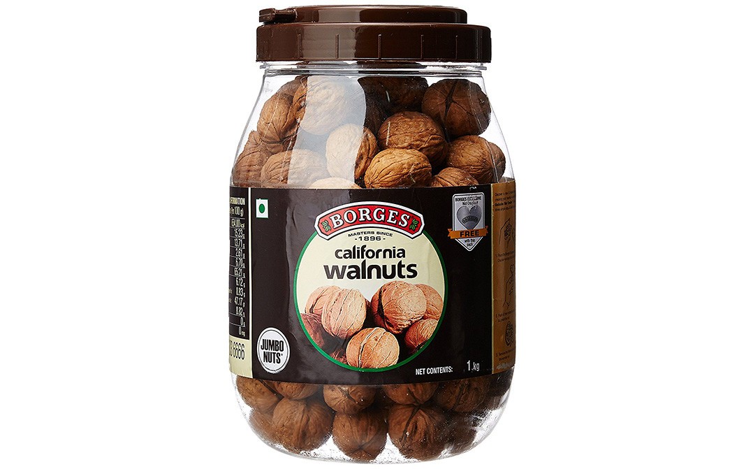 Borges California Walnuts    Plastic Jar  1 kilogram